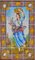 Portugiesische Fliesenplatte mit Frühlingsdekor, 19. Jh., 15 . Set 1