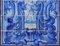Portugiesische Fliesenplatte mit Engelsdekor, 18. Jh., 24 Set 2