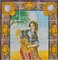 Panel de azulejos portugueses del siglo XIX con decoración otoñal. Juego de 15, Imagen 3