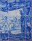 Panel de azulejos portugueses del siglo XVIII con decoración de ángeles que juegan. Juego de 40, Imagen 2