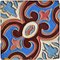 Liberty Art Nouveau Majolica Tiles, Set of 16 4