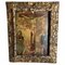 Ecole Italienne d'Artiste, Christ Crucifié avec la Vierge, 16ème Siècle, Huile sur Panneau, Encadrée 13