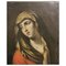 Italienischer Künstler, Schmerzhafte Jungfrau, 17. Jh., Öl auf Leinwand, Gerahmt 8