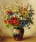 German Artist, Flower Still Life, 19th Century, Oil on Board 5