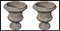 Sieneser Vasen aus Terrakotta, Ende 19. Jh., 2er Set 4