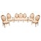 19th Century Italian Sofa and Armchairs, Set of 5, Image 1