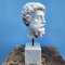 Artista italiano, Marcus Aurelius Head, mármol de Carrara, del siglo XIX, Imagen 4