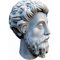 Artista italiano, Marcus Aurelius Head, mármol de Carrara, del siglo XIX, Imagen 6