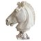 Italienischer Künstler, Pferdekopf, Carrara Marmor, Frühes 20. Jahrhundert 1