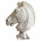 Artista italiano, cabeza de caballo, mármol de Carrara, de principios del siglo XX, Imagen 5