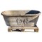 19th Century Italian Ringed Double Sided Stone Tub 2