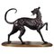 Large Art Deco Greyhound Dog in Bronze, 1900s 1