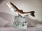 Soporte de vidrio con forma de pez de porcelana, años 50, Imagen 6
