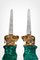 Monumental Malachite Obelisks in Malachite Quartz and Gilt Bronze, 1950, Set of 2 2