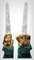 Monumental Malachite Obelisks in Malachite Quartz and Gilt Bronze, 1950, Set of 2 10