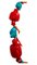 Huge Turquoise and Red Coral Necklace 643 G, 1950 9