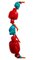 Huge Turquoise and Red Coral Necklace 643 G, 1950, Image 9