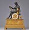 Reloj Imperio de Alejandro Magno de bronce, siglo XIX, Imagen 3