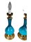 Blue Glass Lamps, 1900, Set of 2 6
