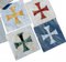 19th Century Crosses in Carrara Marble, Malta, Set of 8, Image 3