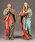 Italian Artist, Mary and John, 17th Century, Wood Sculptures, Set of 2 5