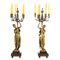 French Five-Light Candelabra Pair by Albert-Ernest Carrier-Belleuse, 19th Century, Set of 2 1