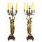 French Five-Light Candelabra Pair by Albert-Ernest Carrier-Belleuse, 19th Century, Set of 2 14