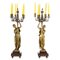 French Five-Light Candelabra Pair by Albert-Ernest Carrier-Belleuse, 19th Century, Set of 2, Image 14