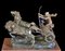 Italienischer Künstler, Römischer Streitwagen, 19. Jh., Bronzeskulptur 6