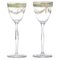 French Art Deco Glasses, Set of 2 1