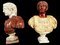 Figurines Empereurs, 18ème Siècle, Marbre, Set de 2 6