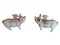 Pigs with Wings in Wrought Iron, 20th Century, Set of 2 10
