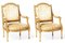 French Louis XVI Style Armchairs, 19th Century, Set of 2 4