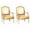 French Louis XVI Style Armchairs, 19th Century, Set of 2 5