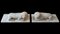 Chinese Marble Lions, 19th Century, Set of 2 2
