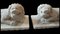 Chinese Marble Lions, 19th Century, Set of 2 6