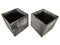 Square Zinc Pots, 20th Century, Set of 2 4