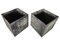 Square Zinc Pots, 20th Century, Set of 2, Image 4