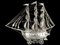 19th Century German Silver Ship Model 8