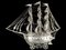 Modellino di nave in argento, Germania, XIX secolo, Immagine 8