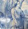 Panel de azulejos portugueses del siglo XVII con decoración de santo, Imagen 1