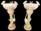Large Columns with Heron and Papillons Flower Pots by Delphin Massier, Set of 2 6