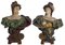 French Artist, Art Nouveau Female Busts, 20th Century, Terracotta, Set of 2 2