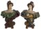 French Artist, Art Nouveau Female Busts, 20th Century, Terracotta, Set of 2, Image 2