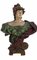 Artista francesa, Bustos femeninos modernistas, siglo XX, terracota. Juego de 2, Imagen 4