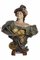 Artista francesa, Bustos femeninos modernistas, siglo XX, terracota. Juego de 2, Imagen 3