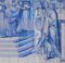 Portugiesische Azulejos-Fliesenplatte, 18. Jh. mit jungfräulichem Hochzeitsdekor 3