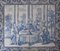 18th Century Portuguese Azulejos Tiles Panel with Saint Antony Decor 3
