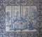 18th Century Portuguese Azulejos Tiles Panel with Saint Antony Decor 1