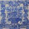 18th Century Portuguese Azulejos Tiles Panel with Vase Decor, Image 2